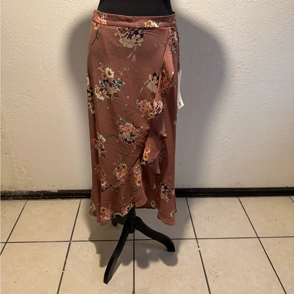 Floral Wrap Skirt - Pink